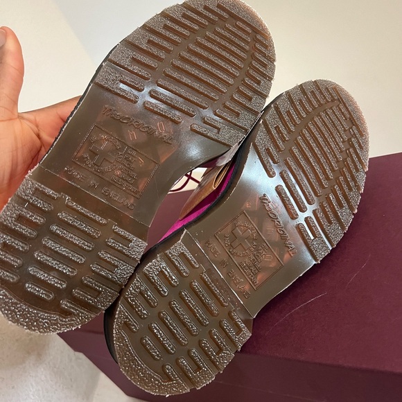 Dr. Martens 1461 C.F. Stead England Made Pink Buck Suede Oxfords Women’s Size 5 - Picture 10 of 12